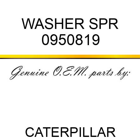 WASHER SPR 0950819