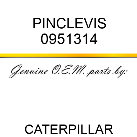 PIN,CLEVIS 0951314