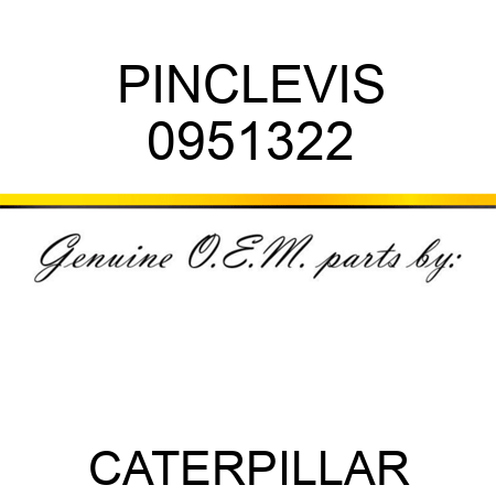 PIN,CLEVIS 0951322