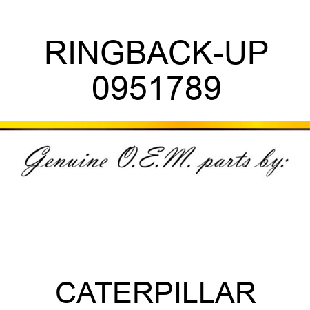 RING,BACK-UP 0951789