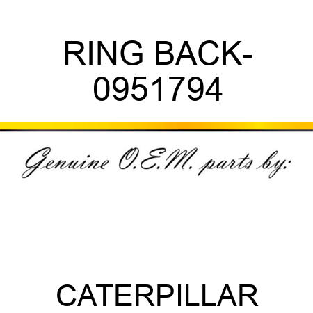 RING BACK- 0951794