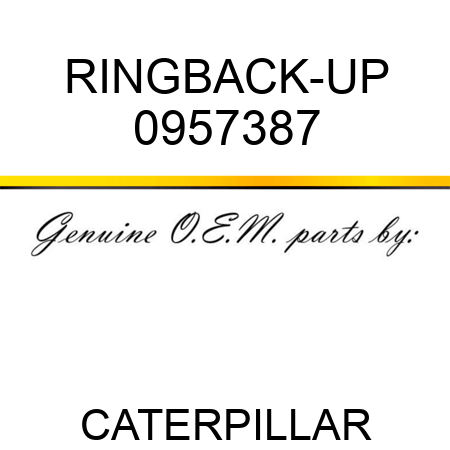 RING,BACK-UP 0957387
