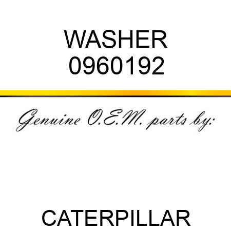 WASHER 0960192