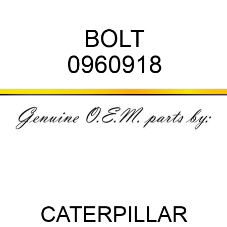 BOLT 0960918