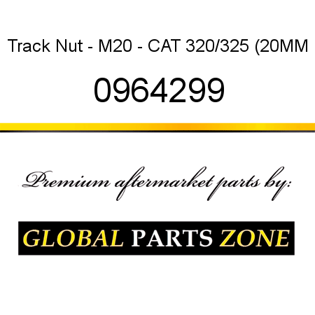 Track Nut - M20 - CAT 320/325 (20MM 0964299