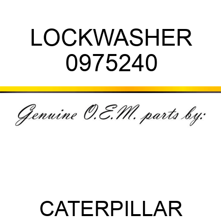 LOCKWASHER 0975240