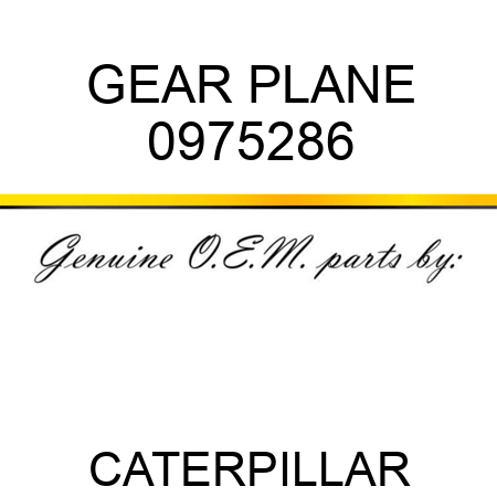 GEAR PLANE 0975286