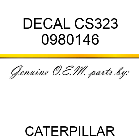 DECAL CS323 0980146