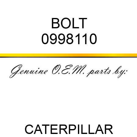 BOLT 0998110