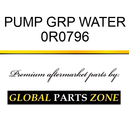 PUMP GRP WATER 0R0796
