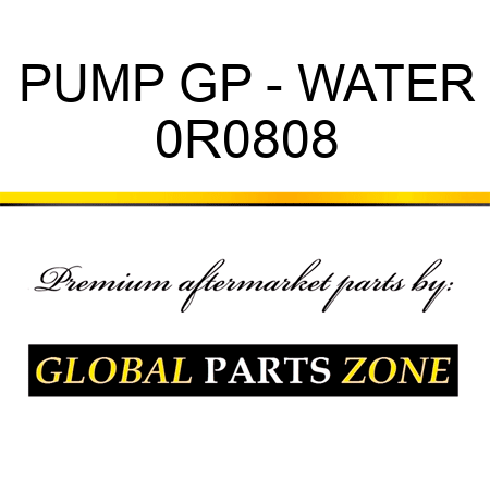 PUMP GP - WATER 0R0808