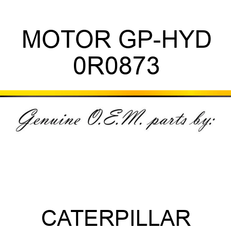 MOTOR GP-HYD 0R0873
