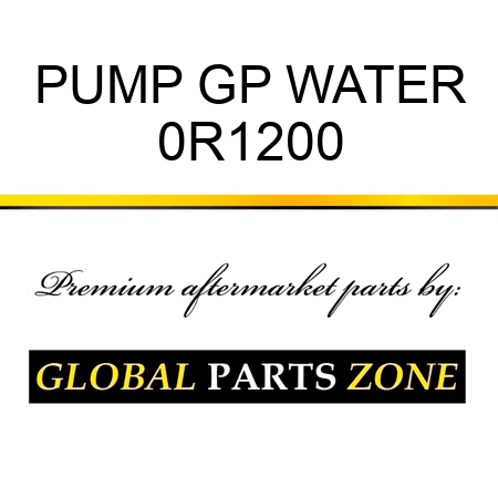 PUMP GP WATER 0R1200