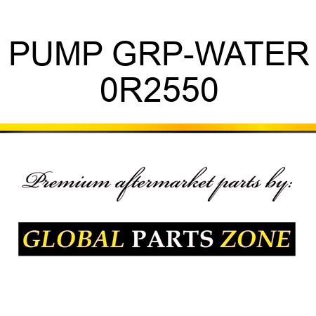 PUMP GRP-WATER 0R2550