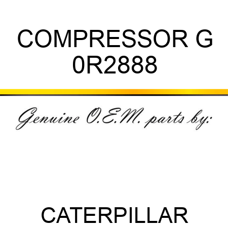 COMPRESSOR G 0R2888