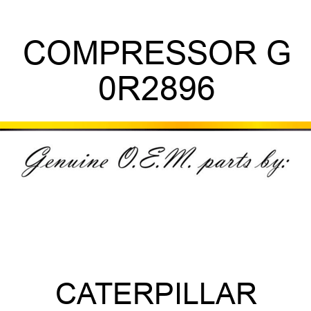 COMPRESSOR G 0R2896