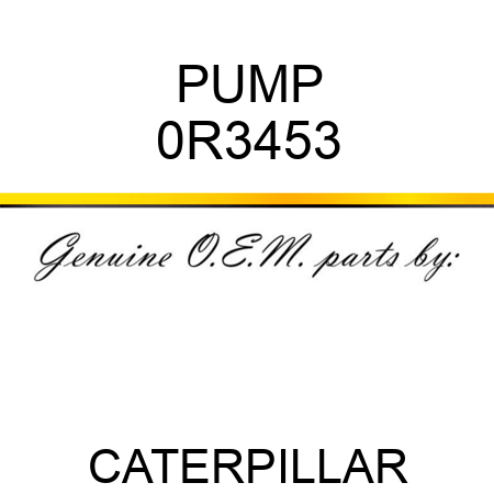 PUMP 0R3453