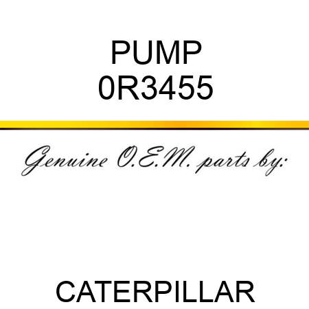 PUMP 0R3455