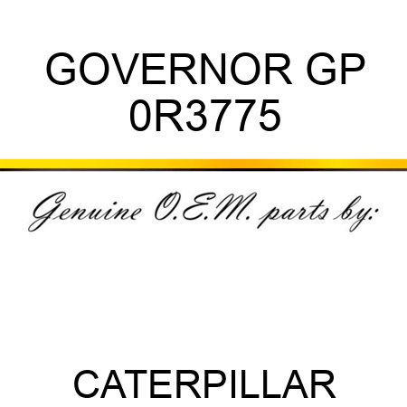 GOVERNOR GP 0R3775