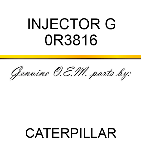 INJECTOR G 0R3816