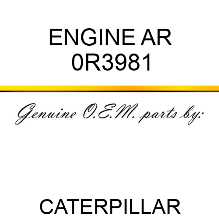 ENGINE AR 0R3981