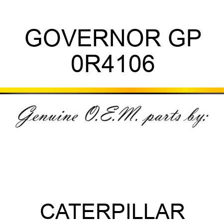 GOVERNOR GP 0R4106