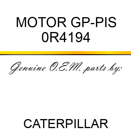 MOTOR GP-PIS 0R4194