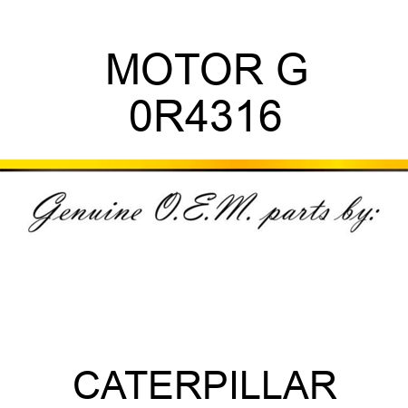 MOTOR G 0R4316