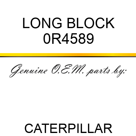 LONG BLOCK 0R4589