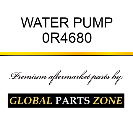 WATER PUMP 0R4680
