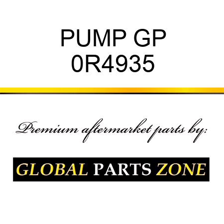 PUMP GP 0R4935
