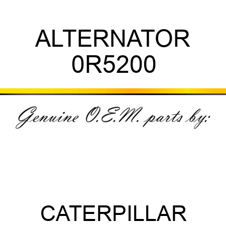 ALTERNATOR 0R5200