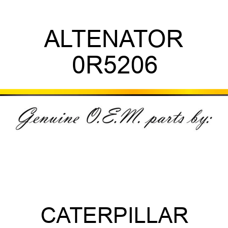 ALTENATOR 0R5206