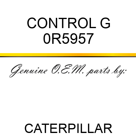 CONTROL G 0R5957