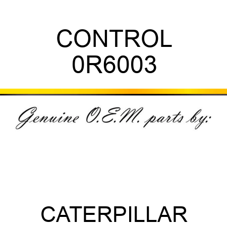 CONTROL 0R6003