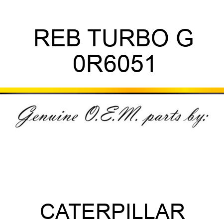 REB TURBO G 0R6051