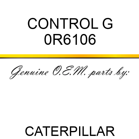 CONTROL G 0R6106