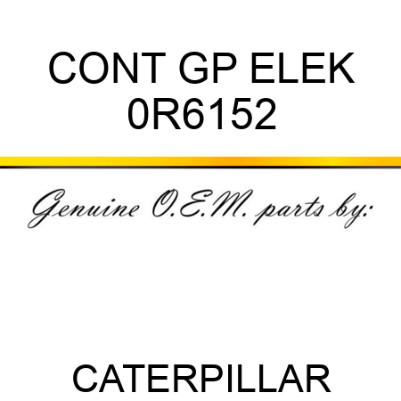 CONT GP ELEK 0R6152
