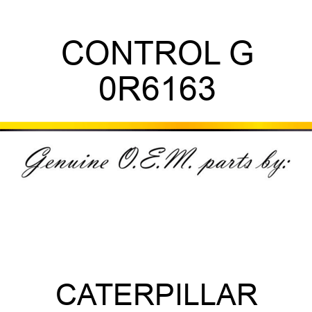 CONTROL G 0R6163