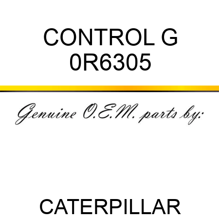 CONTROL G 0R6305