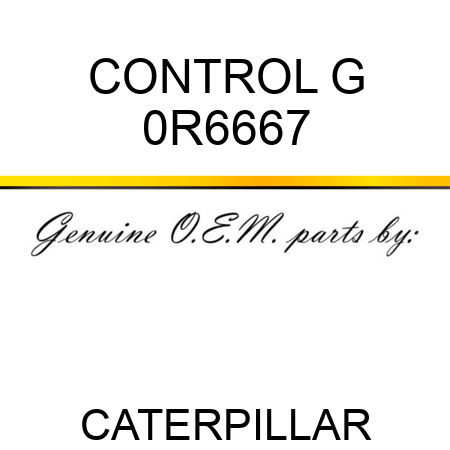 CONTROL G 0R6667