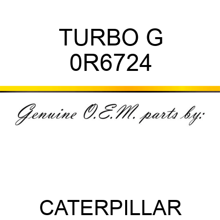 TURBO G 0R6724