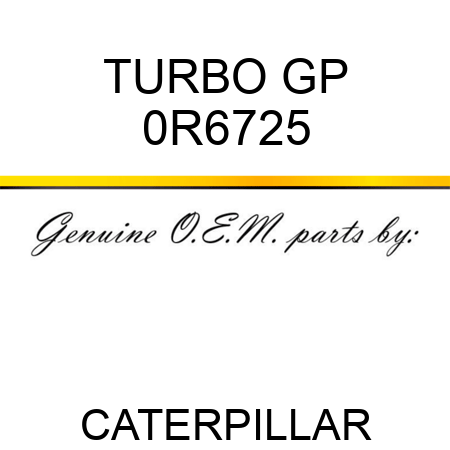 TURBO GP 0R6725