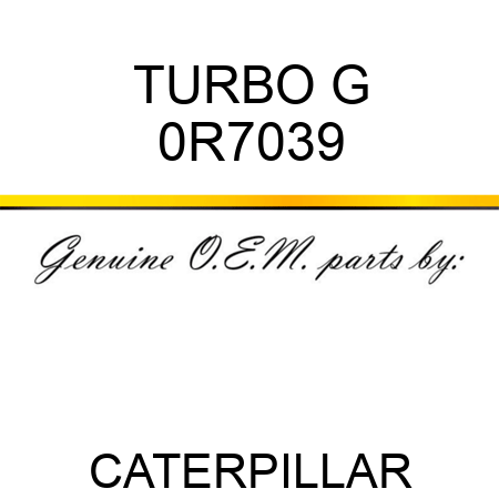 TURBO G 0R7039