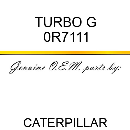 TURBO G 0R7111