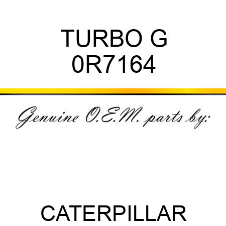 TURBO G 0R7164