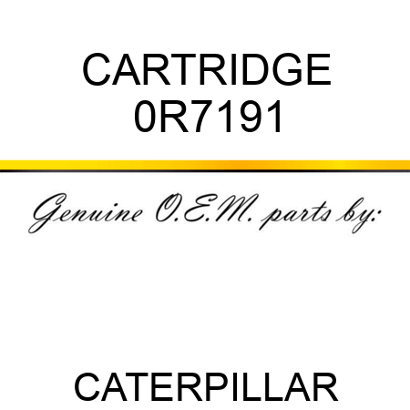 CARTRIDGE 0R7191