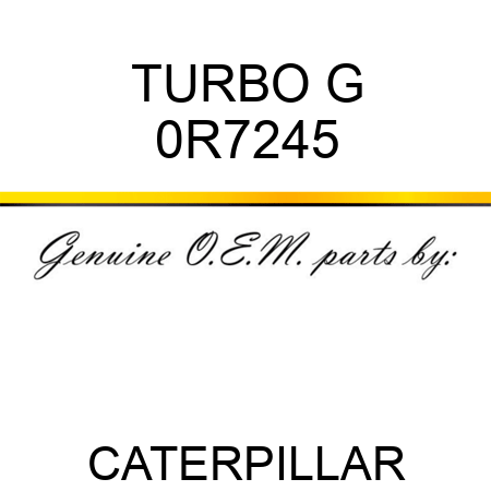 TURBO G 0R7245