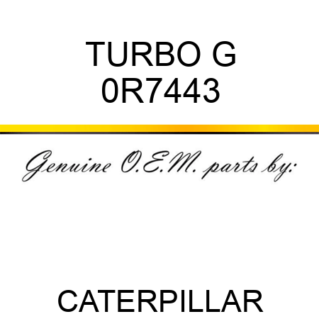 TURBO G 0R7443