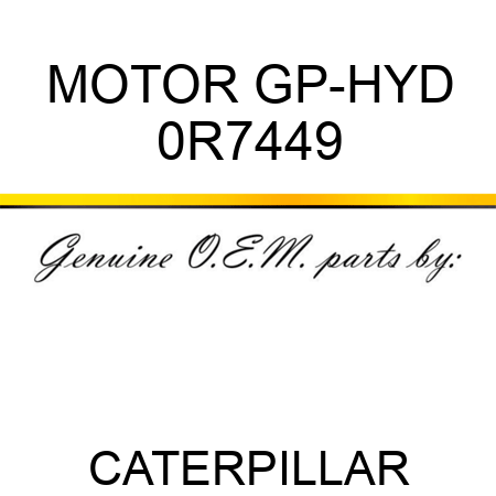 MOTOR GP-HYD 0R7449